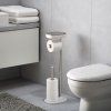 stojalo za WC pripomočke EASYSTORE 68 cm, srebrna / bela, nerjaveče jeklo, Joseph Joseph
