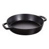 Servirna ponev, 26 cm, črna, iz litega železa, Staub