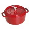 Casserole kozica, 22 cm, češnja, litoželezna, Staub