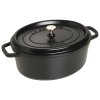 Casserole kozica, 4,25 l, črne barve, iz litega železa, Staub