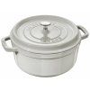 Casserole kozica COCOTTE, 20 cm, okrogel, bel, iz litega železa, Staub