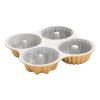 Pekač za šarkelj QUARTET BUNDT, zlata, Nordic Ware