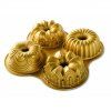 Pekač za šarkelj QUARTET BUNDT, zlata, Nordic Ware