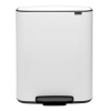 Koš za smeti s pedalom BO, 60 l, bela, Brabantia