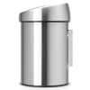 Koš na dotik TOUCH BIN, 3 l, odporen na prste, mat jeklo, Brabantia