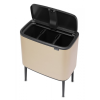 Koš na dotik TOUCH BIN, 3 x 11 l, šampanjec, Brabantia
