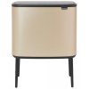 Koš na dotik TOUCH BIN, 3 x 11 l, šampanjec, Brabantia