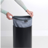 Koš za perilo, 35 l, s plutastim pokrovom, črna, Brabantia