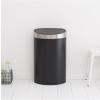 Koš za odpadke na dotik TOUCH BIN NEW 40 l, mat črna / srebrna, Brabantia