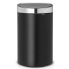 Koš za odpadke na dotik TOUCH BIN NEW 40 l, mat črna / srebrna, Brabantia