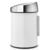 Koš na dotik TOUCH BIN, 3 l, bel, Brabantia