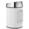 Koš na dotik TOUCH BIN, 3 l, bel, Brabantia