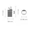Koš na dotik TOUCH BIN, 3 l, bel, Brabantia