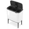 Koš na dotik BO, 3 x 11 l, bela, Brabantia