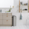 Koš na dotik TOUCH BIN NEW, 10 + 23 l, odporen na prstne odtise, mat jeklo, Brabantia