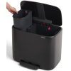 Koš za smeti s pedalom BO, 11 + 23 l, črna mat, Brabantia