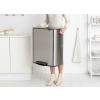 Koš za smeti s pedalom BO, 2 x 30 l, jeklo mat, Brabantia