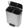 Koš za smeti s pedalom BO, 2 x 30 l, jeklo mat, Brabantia