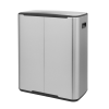 Koš za smeti s pedalom BO, 2 x 30 l, jeklo mat, Brabantia
