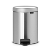 Koš za smeti s pedalom NEWICON, 5 l, jeklo mat, Brabantia