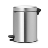 Koš za smeti s pedalom NEWICON, 5 l, jeklo mat, Brabantia