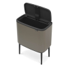 Koš na dotik BO, 36 l, platina, Brabantia