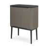 Koš na dotik BO, 36 l, platina, Brabantia