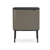 Koš na dotik BO, 11 + 23 l, platina, Brabantia