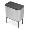 Koš na dotik BO, 36 l, jeklo mat, Brabantia