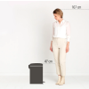 Koš za smeti s pedalom NEWICON, 20 l, mat črna, Brabantia