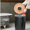 Koš za perilo, 60 l, s plutastim pokrovom, črna, Brabantia