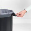 Koš za perilo, 60 l, s plutastim pokrovom, črna, Brabantia