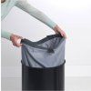 Koš za perilo, 60 l, s plutastim pokrovom, črna, Brabantia