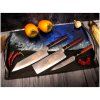 Japonski set nožev JOSHI SAKURA, 4 kosi, z brusilnim kamnom, darilna škatla, Dellinger