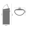 Koš na dotik TOUCH BIN NEW, 40 l, bel, Brabantia