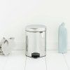 Koš za smeti s pedalom NEWICON, 5 l, sijoče jeklo, Brabantia