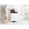 Koš za smeti s pedalom BO, 2 x 30 l, bela, Brabantia