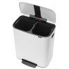 Koš za smeti s pedalom BO, 2 x 30 l, bela, Brabantia