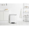 Koš za smeti s pedalom BO, 2 x 30 l, bela, Brabantia