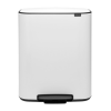 Koš za smeti s pedalom BO, 2 x 30 l, bela, Brabantia
