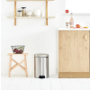 Koš za smeti s pedalom NEWICON, 20 l, jeklo mat, Brabantia