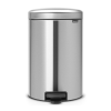 Koš za smeti s pedalom NEWICON, 20 l, jeklo mat, Brabantia