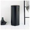 Koš za smeti s pedalom NEWICON, 30 l, mat črna, Brabantia