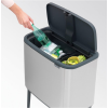 Koš na dotik BO, 11 + 23 l, jeklo mat, Brabantia