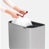 Koš na dotik BO, 11 + 23 l, jeklo mat, Brabantia