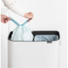Koš na dotik BO HI, 2 x 30 l, bela, Brabantia