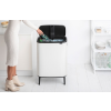Koš na dotik BO HI, 2 x 30 l, bela, Brabantia