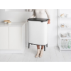Koš na dotik BO HI, 2 x 30 l, bela, Brabantia