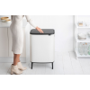 Koš na dotik BO HI, 2 x 30 l, bela, Brabantia