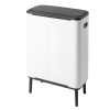 Koš na dotik BO HI, 2 x 30 l, bela, Brabantia